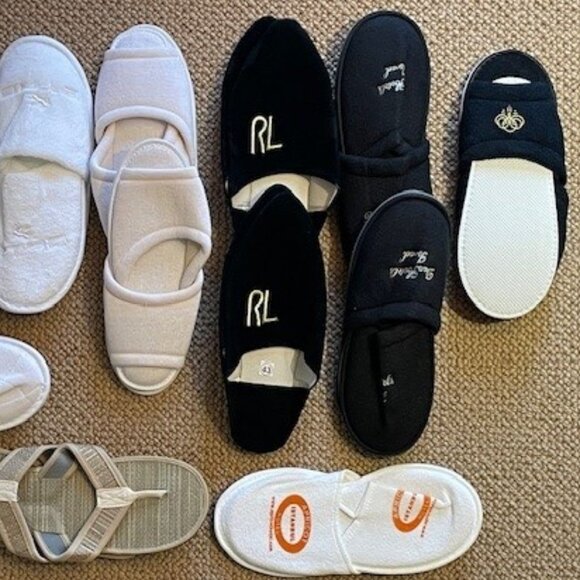New SLIPPERS 40 PAIRS for SPA, SALON, TRAVEL, HOUSE-GUESTS Unisex NONE EVER WORN - Picture 7 of 7